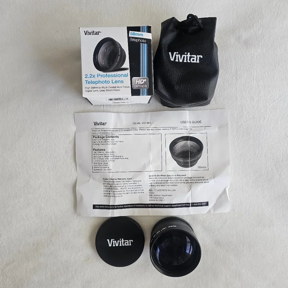 Vivitar 2.2x Professional 58 mm Telephoto Lens